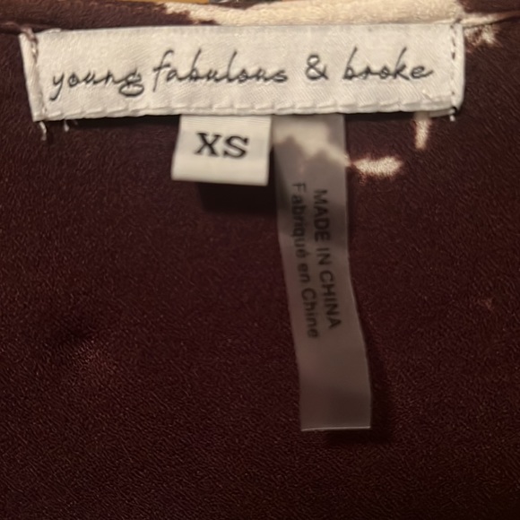 YOUNG FABULOUS & BROKE  Brown and White Tie Dye Set - Picture 11 of 11